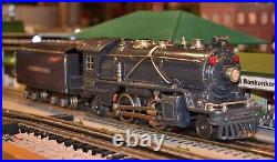 Lionel Prewar Gunmetal 249E 2-4-2 Steam Engine with 2265T Tender