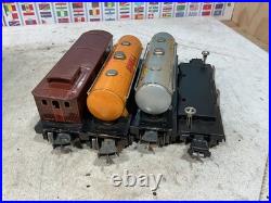 Lionel Prewar Metal Set 1664 and 4 freight Car