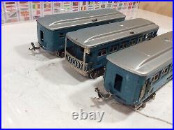 Lionel Prewar Metal Set 258 and 3 Passenger Car