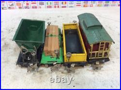 Lionel Prewar Metal Set 258 and 4 freight Car