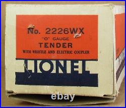 Lionel Prewar No. 2226WX Tender EMPTY BOX with (1) Insert O-Gauge