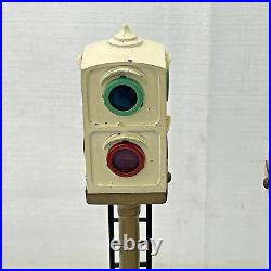 Lionel Prewar No 78 Automatic Train Control Signal Light Set of 3 Steel 10.5