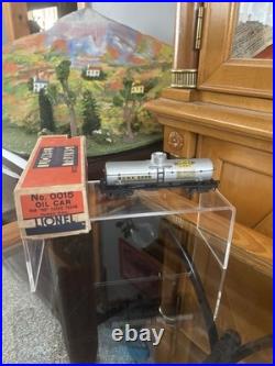 Lionel Prewar OO Gauge 0015 Tank Car! Full Scale 3 Rail WithDog Box