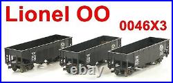 Lionel Prewar OO-Gauge No. 0046 Southern Pacific Hoppers 3-Cars TWO-RAIL 1939-42