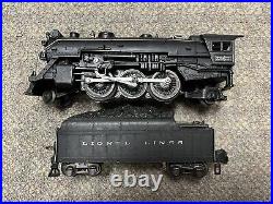 + Lionel Prewar O Diecast Black 225E Steam Locomotive 2235W Whistle Tender ST