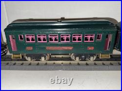 Lionel Prewar O Ga. 251e Electric Box Loco & 605, 606 Lighted Passenger Car Set