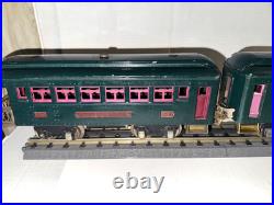 Lionel Prewar O Ga. 251e Electric Box Loco & 605, 606 Lighted Passenger Car Set