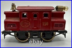 Lionel Prewar O Gauge 0-4-0 New York Central 150 Red Electric Locomotive