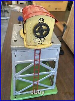 Lionel Prewar O Gauge #165 Magnetic Crane bright colors original box with 165-83