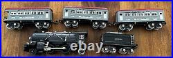 Lionel Prewar O Gauge 249E Locomotive Tender 607 Passenger 608 Observation Cars