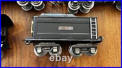 Lionel Prewar O Gauge 249E Locomotive Tender 607 Passenger 608 Observation Cars