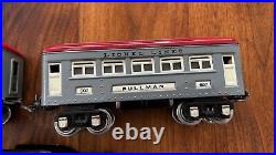 Lionel Prewar O Gauge 249E Locomotive Tender 607 Passenger 608 Observation Cars