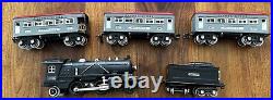 Lionel Prewar O Gauge 249E Locomotive Tender 607 Passenger 608 Observation Cars