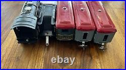 Lionel Prewar O Gauge 249E Locomotive Tender 607 Passenger 608 Observation Cars