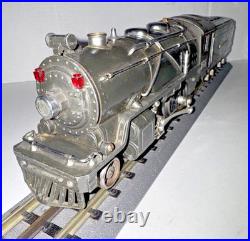 Lionel Prewar O Gauge #249e 2-4-2 Gun Metal Loco & 265w Whistle Tender