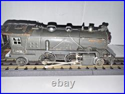 Lionel Prewar O Gauge #249e 2-4-2 Gun Metal Loco & 265w Whistle Tender