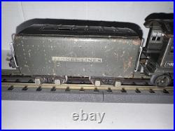 Lionel Prewar O Gauge #249e 2-4-2 Gun Metal Loco & 265w Whistle Tender