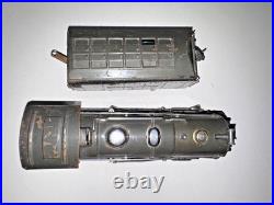 Lionel Prewar O Gauge #249e 2-4-2 Gun Metal Loco & 265w Whistle Tender