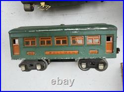 Lionel Prewar O Gauge 252 Electric Loco & 2-607, 608 Lighted Passenger Car Set