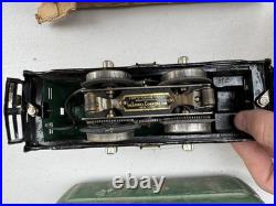 Lionel Prewar O Gauge 252 Electric Loco & 2-607, 608 Lighted Passenger Car Set