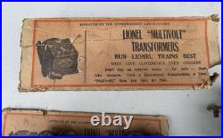 Lionel Prewar O Gauge 252 Electric Loco & 2-607, 608 Lighted Passenger Car Set