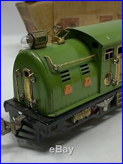 Lionel Prewar O Gauge # 254e Green Electric Profile Loco And Box Ob L11