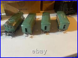 Lionel Prewar O Gauge #296 Set with #253 Electric Locomotive & #607/#607/#608