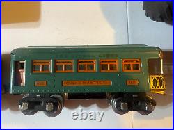 Lionel Prewar O Gauge #296 Set with #253 Electric Locomotive & #607/#607/#608