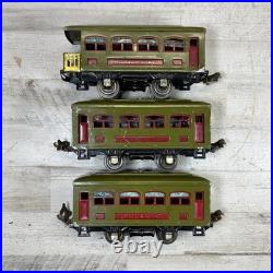 Lionel Prewar O Gauge 529 Pullman 530 Observation Passenger Cars Lot 3