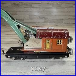 Lionel Prewar O Gauge Freight Car Lot 806 815 817 Crane Flatcar Tinplate