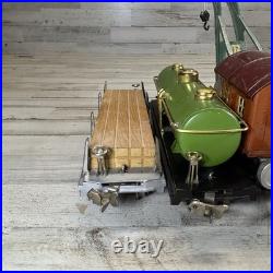 Lionel Prewar O Gauge Freight Car Lot 806 815 817 Crane Flatcar Tinplate