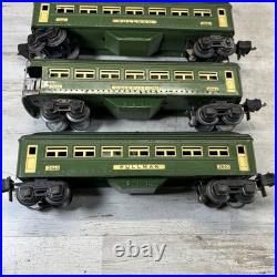 Lionel Prewar O Gauge Lighted 2640 2641 Passenger Cars Wired Lot 3 Pullman