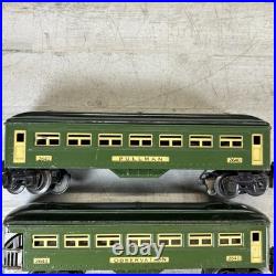 Lionel Prewar O Gauge Lighted 2640 2641 Passenger Cars Wired Lot 3 Pullman