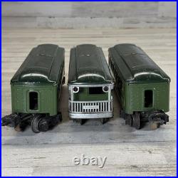 Lionel Prewar O Gauge Lighted 2640 2641 Passenger Cars Wired Lot 3 Pullman