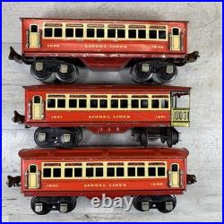Lionel Prewar O Gauge Litho Tin Passenger Car Lot 1690 1691 Lionel Lines
