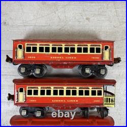Lionel Prewar O Gauge Litho Tin Passenger Car Lot 1690 1691 Lionel Lines