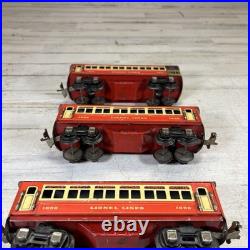 Lionel Prewar O Gauge Litho Tin Passenger Car Lot 1690 1691 Lionel Lines