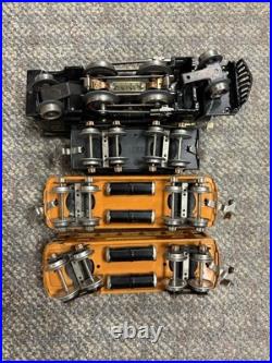 + Lionel Prewar O Gauge Outfit 136 262 Locomotive 262T Tender 2 Orange Car Set