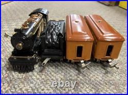 + Lionel Prewar O Gauge Outfit 136 262 Locomotive 262T Tender 2 Orange Car Set