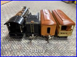 + Lionel Prewar O Gauge Outfit 136 262 Locomotive 262T Tender 2 Orange Car Set