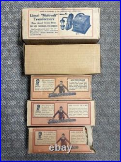 + Lionel Prewar O Gauge Outfit 136 262 Locomotive 262T Tender 2 Orange Car Set