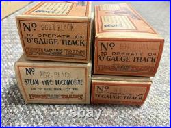 + Lionel Prewar O Gauge Outfit 136 262 Locomotive 262T Tender 2 Orange Car Set