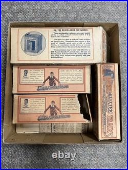 + Lionel Prewar O Gauge Outfit 136 262 Locomotive 262T Tender 2 Orange Car Set