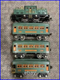 + Lionel Prewar O Gauge Outfit 296 Peacock 252 Locomotive 3 Car Passenger with Box