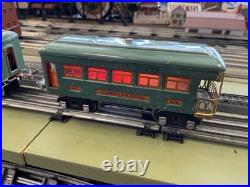 + Lionel Prewar O Gauge Outfit 296 Peacock 252 Locomotive 3 Car Passenger with Box