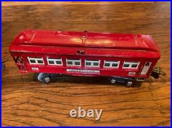 Lionel Prewar O Gauge Passenger, Baggage, and Observation Cars 600 601 602