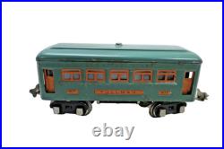 Lionel Prewar O Gauge Set 253 Electric Locomotive & 607-2, 608 Passenger Cars