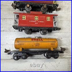 Lionel Prewar O Gauge Tin Freight Car Lot 1680 Tank 1682 Caboose 807 x2 5 Pc