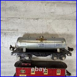 Lionel Prewar O Gauge Tin Freight Car Lot 1680 Tank 1682 Caboose 807 x2 5 Pc