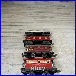 Lionel Prewar O Gauge Tin Freight Car Lot 1680 Tank 1682 Caboose 807 x2 5 Pc